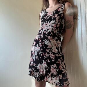 Vintage 1990s CDC Petites Caren Desiree Company Floral Mini Sundress Size XS